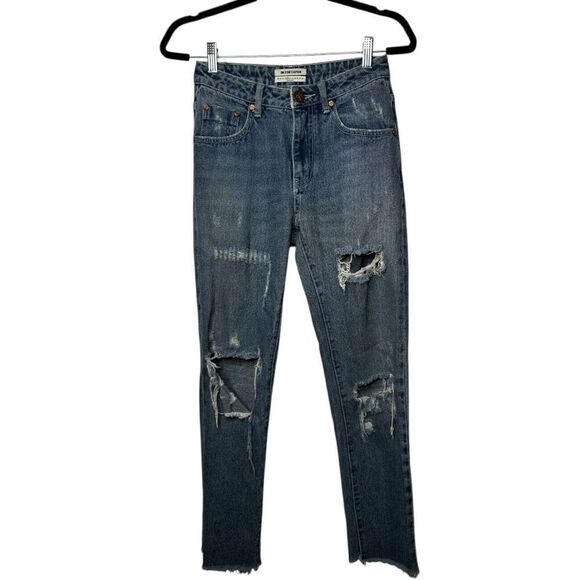 One x OneTeaspoon Size 26 Distressed Skinny Jeans Versatile Classic 90's - Picture 1 of 11